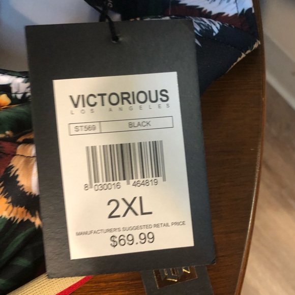 NWT Fashion Nova Victorious Troy Track Jacket - Black Size 2XL - Picture 10 of 10